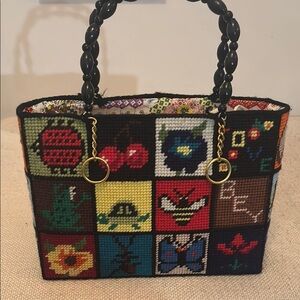 Vintage Cross Stitch Bag